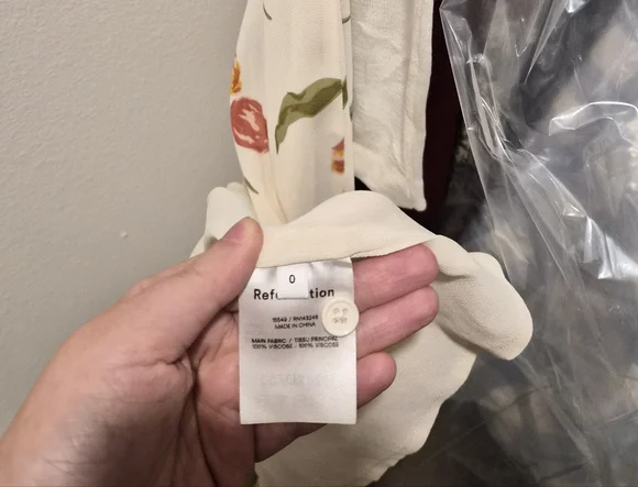 NWT Reformation Nantes dress in Bianca tulip size 0